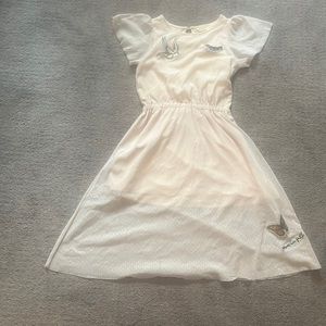 White cream mango dress